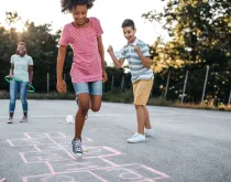 kids playing outside