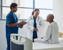 doctor smiling at patient