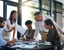 professionals meeting at a conference table