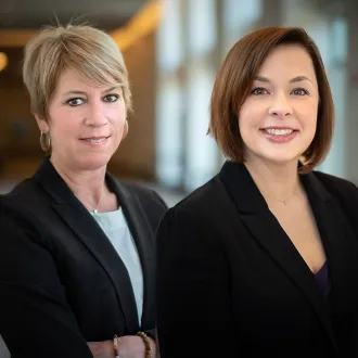 Denise Shue and Mary Ann Zarkin
