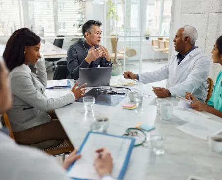 Doctors having a meeting