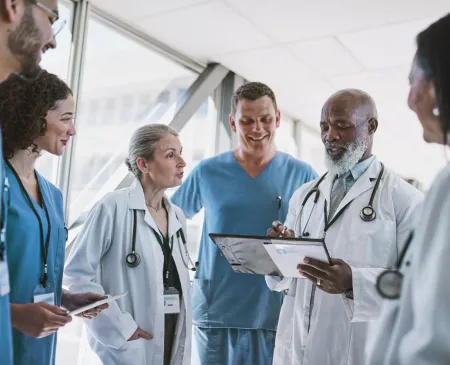 group of doctors meeting