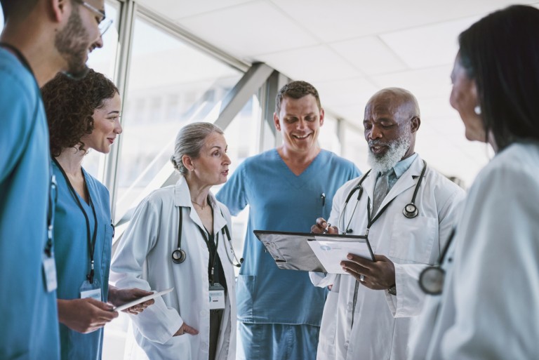 group of doctors meeting