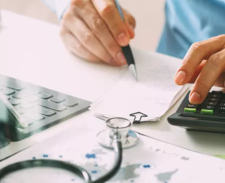 physician at desk