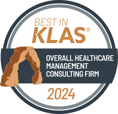 Best in KLAS award overall healthcare management consulting firm
